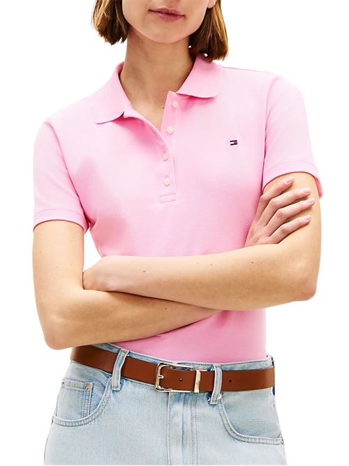 Polo slim fit in piquet Tommy Hilfiger | WW0WW43225TOR